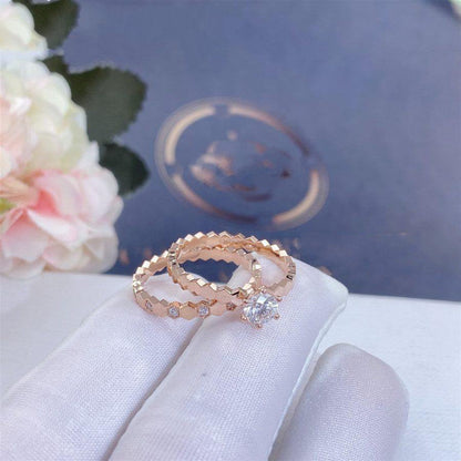 [Panda Jewelry]BEE LOVE RING PINK GOLD DIAMOND