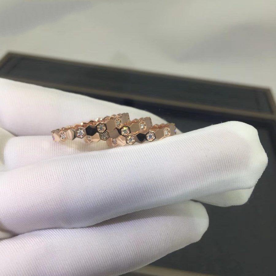 [Panda Jewelry]BEE LOVE RING PINK GOLD DIAMOND
