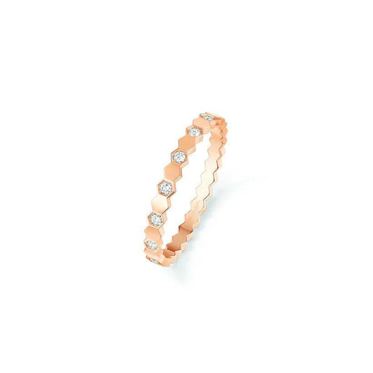 [Panda Jewelry]BEE LOVE RING PINK GOLD DIAMOND