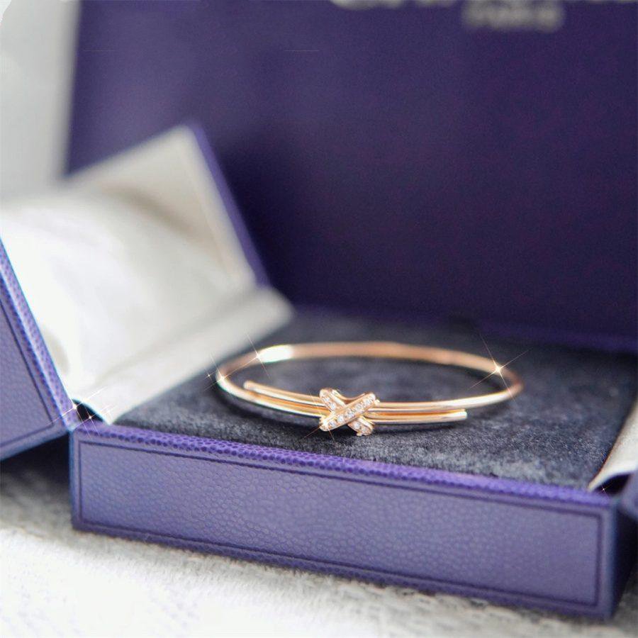 [Panda Jewelry]JEUX DE BRACELET PINK GOLD DIAMONDS