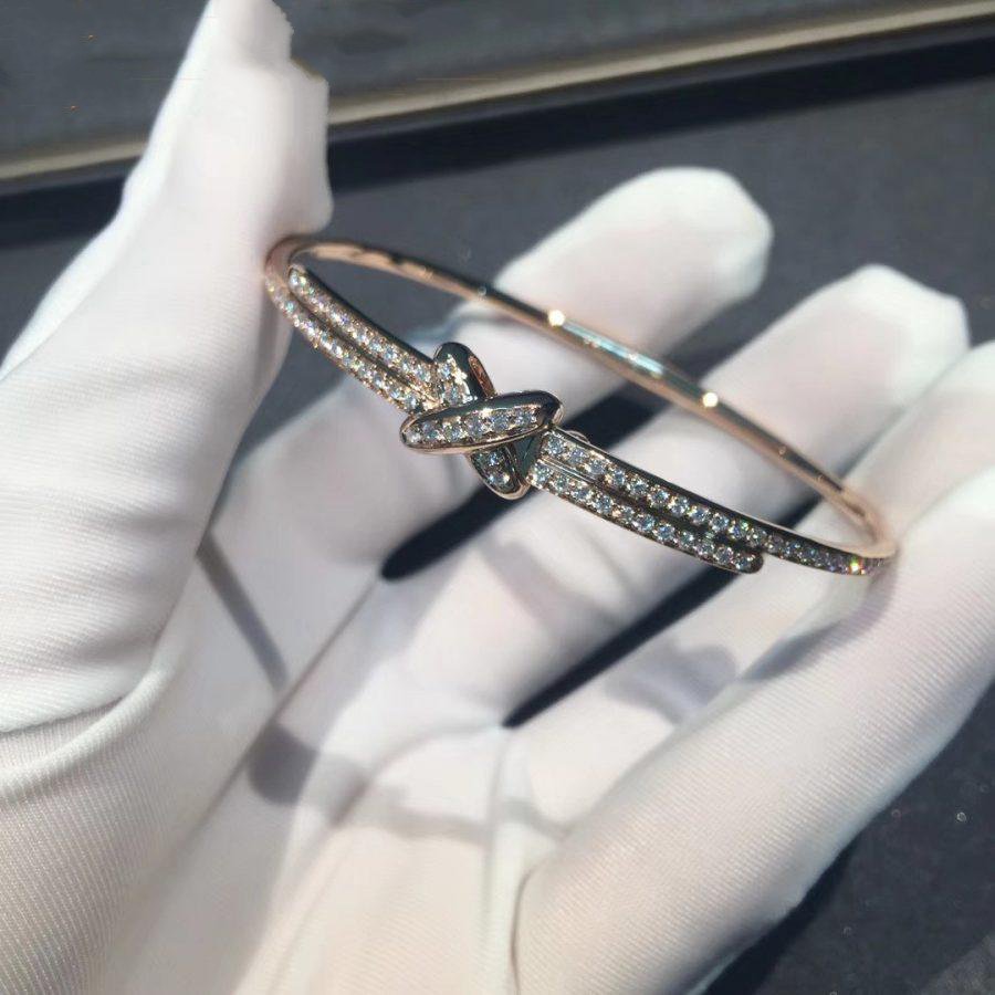 [Panda Jewelry]JEUX DE BRACELET DIAMONDS PINK GOLD