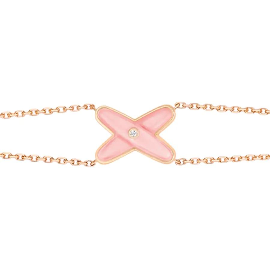 [Panda Jewelry]JEUX BRACELET PINK MOP PINK GOLD 1 DIAMOND