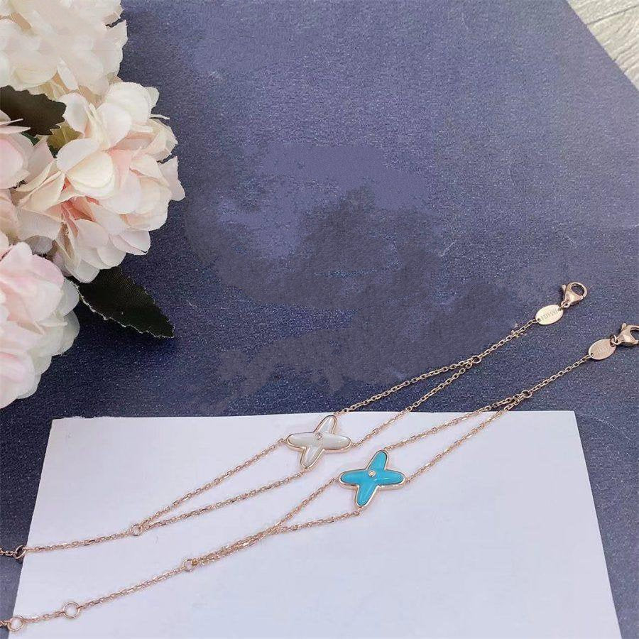 [Panda Jewelry]JEUX BRACELET TURQUOISE PINK GOLD 1 DIAMOND
