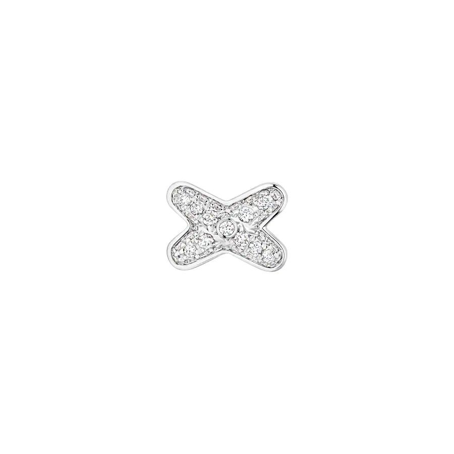 [Panda Jewelry]JEUX DE SILVER DIAMOND EARRINGS