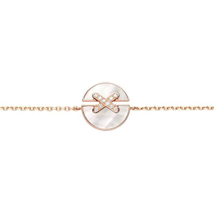 [Panda Jewelry]JEUX DE BRACELET MOP PINK GOLD DIAMONDS