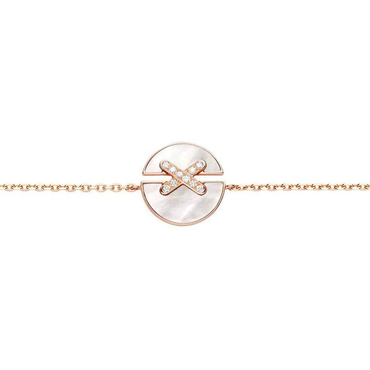[Panda Jewelry]JEUX DE BRACELET MOP PINK GOLD DIAMONDS
