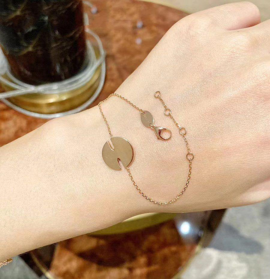 [Panda Jewelry]JEUX DE BRACELET MOP PINK GOLD DIAMONDS