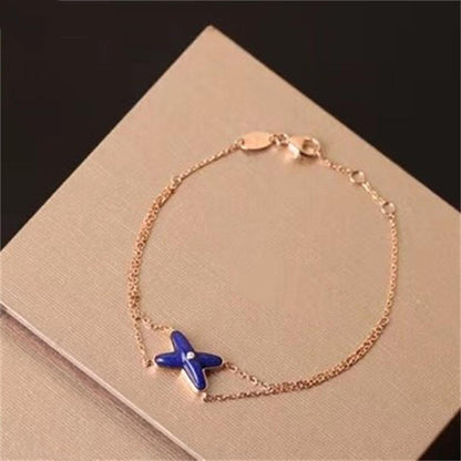 [Panda Jewelry]Hollow Design Four-Leaf Clover Flower Shape Ring