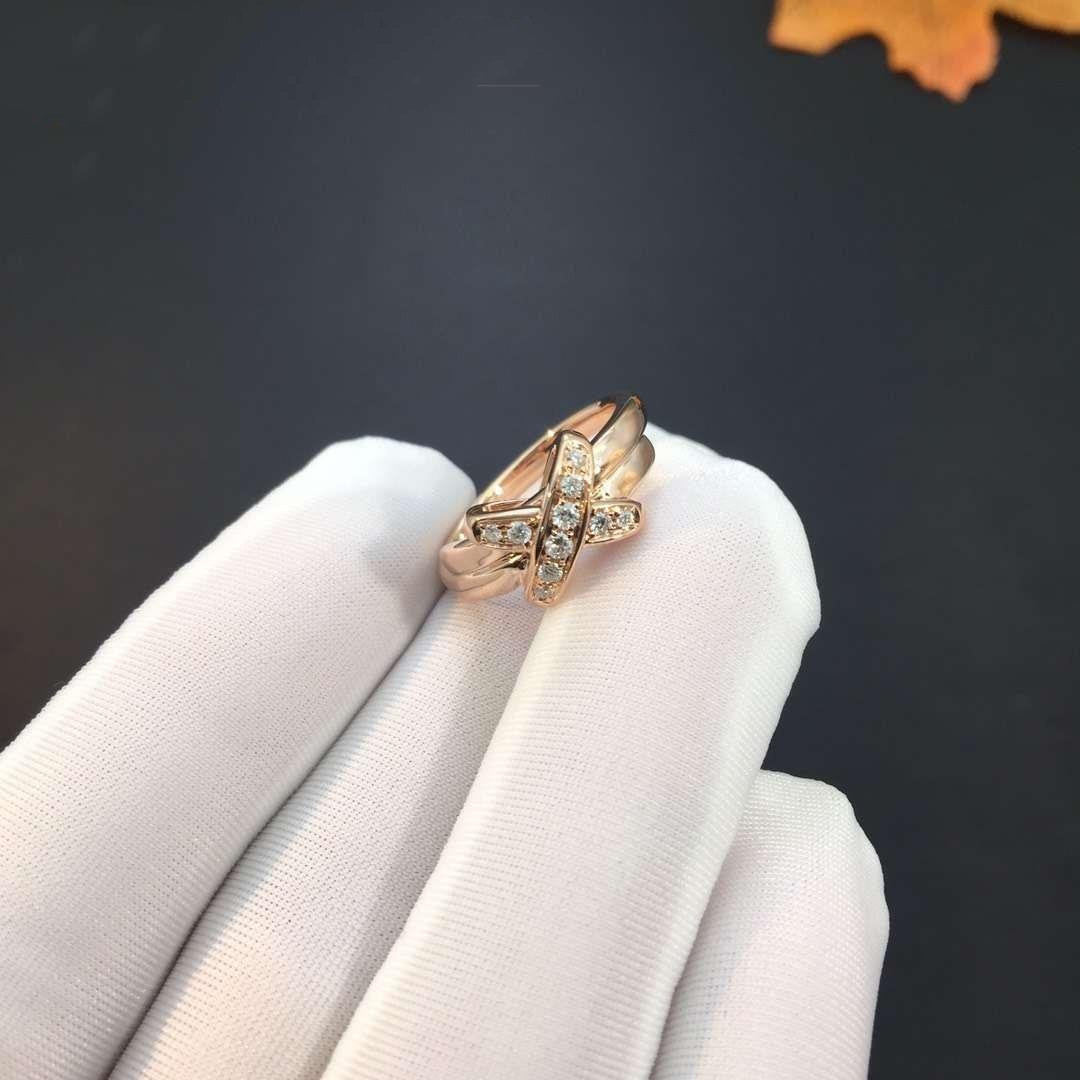 [Panda Jewelry]JEUX DE PINK GOLD DIAMOND RING