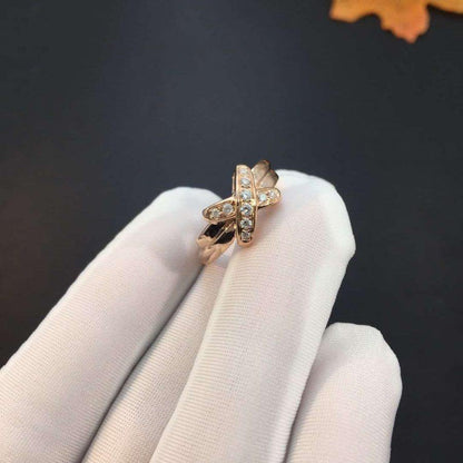 [Panda Jewelry]JEUX DE PINK GOLD DIAMOND RING