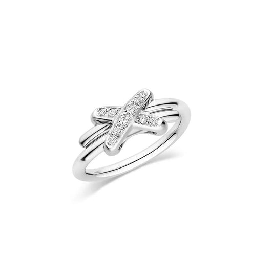 [Panda Jewelry]JEUX DE SILVER DIAMOND RING