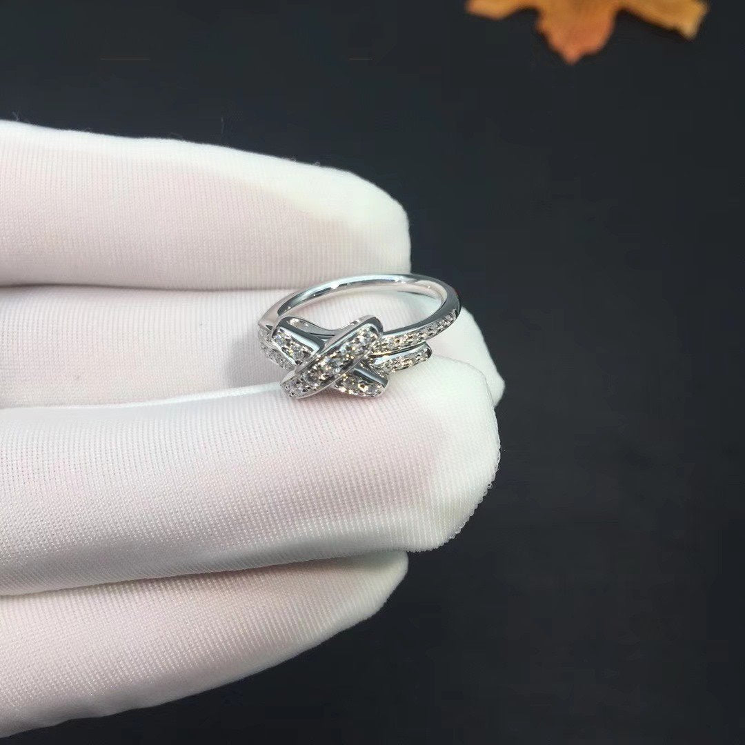 [Panda Jewelry]JEUX DE SILVER DIAMOND RING
