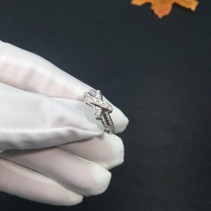 [Panda Jewelry]JEUX DE SILVER DIAMOND RING