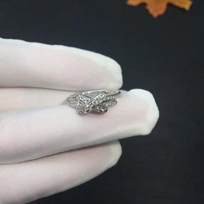 [Panda Jewelry]JEUX DE SILVER DIAMOND RING