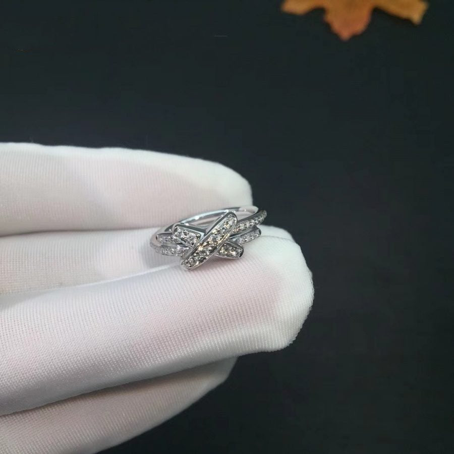 [Panda Jewelry]JEUX DE SILVER DIAMOND RING