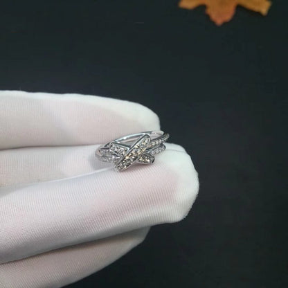 [Panda Jewelry]JEUX DE SILVER DIAMOND RING
