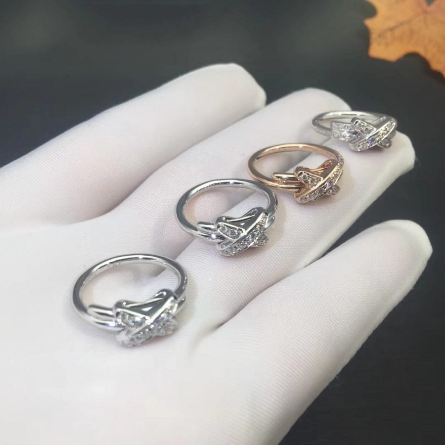 [Panda Jewelry]JEUX DE SILVER DIAMOND RING
