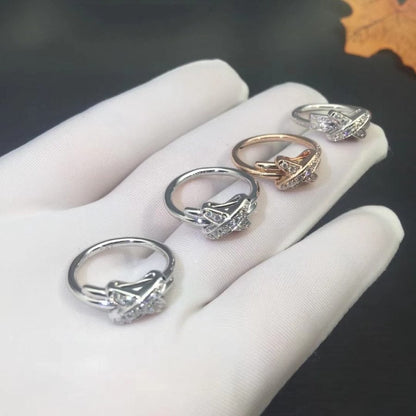 [Panda Jewelry]JEUX DE SILVER DIAMOND RING
