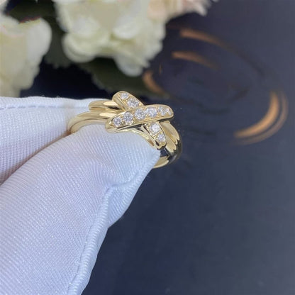[Panda Jewelry]JEUX DE GOLD DIAMOND RING