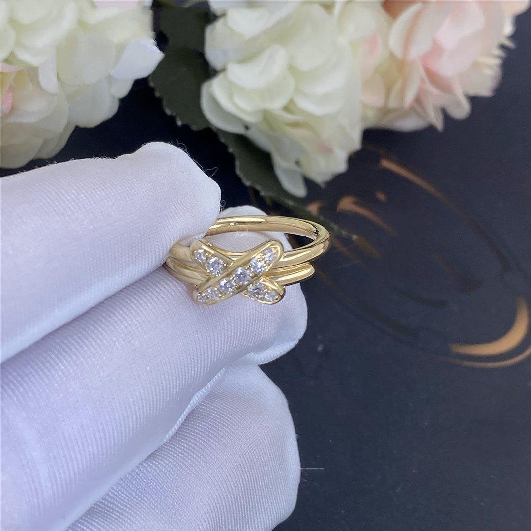 [Panda Jewelry]JEUX DE GOLD DIAMOND RING