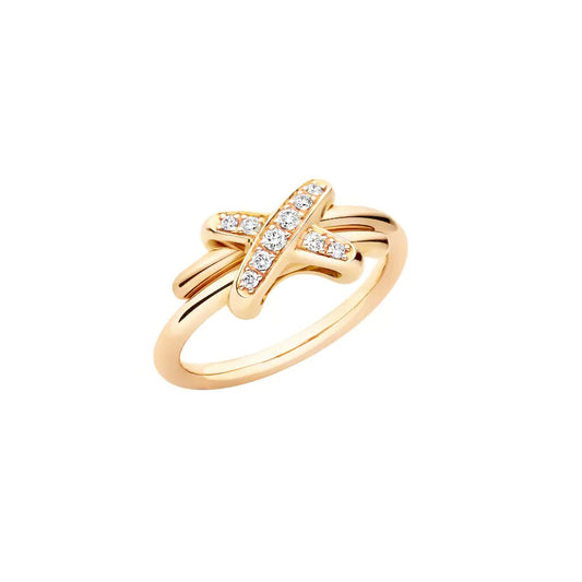 [Panda Jewelry]JEUX DE GOLD DIAMOND RING