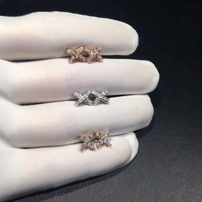 [Panda Jewelry]JEUX DE DIAMOND EARRINGS