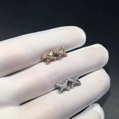 [Panda Jewelry]JEUX DE DIAMOND EARRINGS