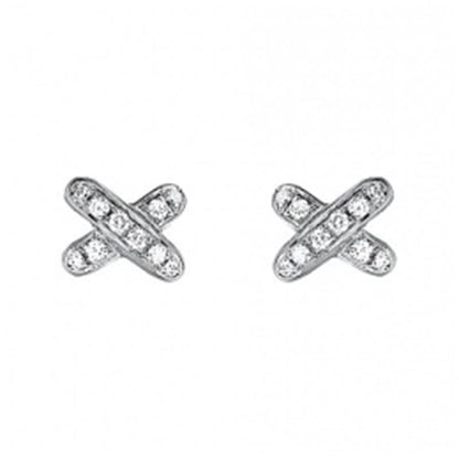 [Panda Jewelry]JEUX DE DIAMOND EARRINGS