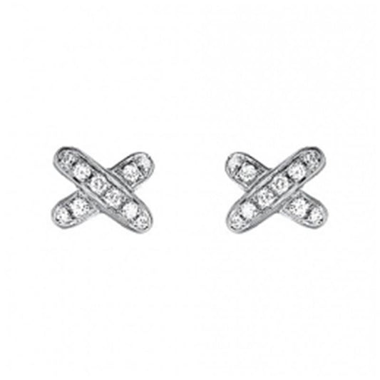 [Panda Jewelry]JEUX DE DIAMOND EARRINGS
