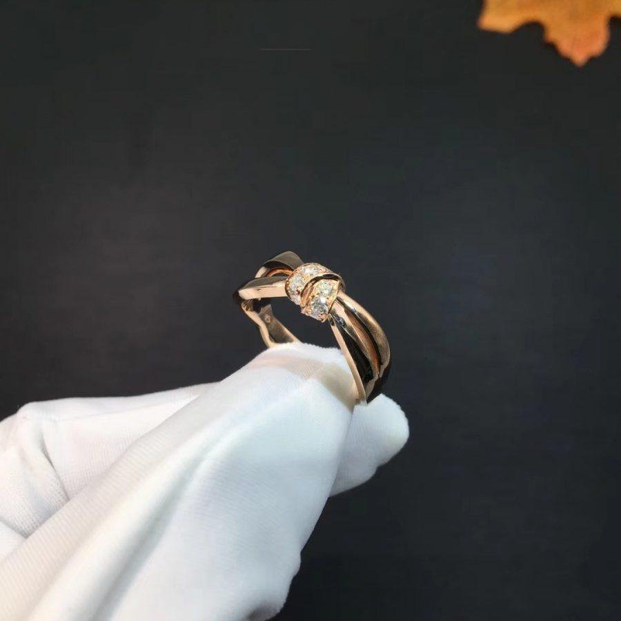 [Panda Jewelry]LIENS RING PINK GOLD DIAMOND