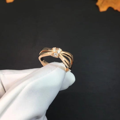 [Panda Jewelry]LIENS RING PINK GOLD DIAMOND