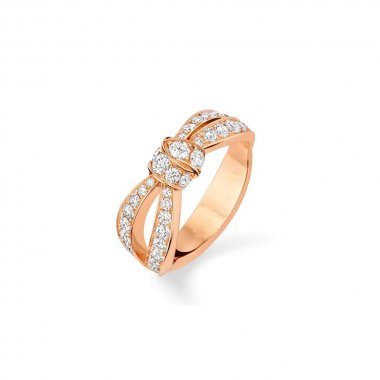 [Panda Jewelry]LIENS PINK GOLD DIAMOND RING