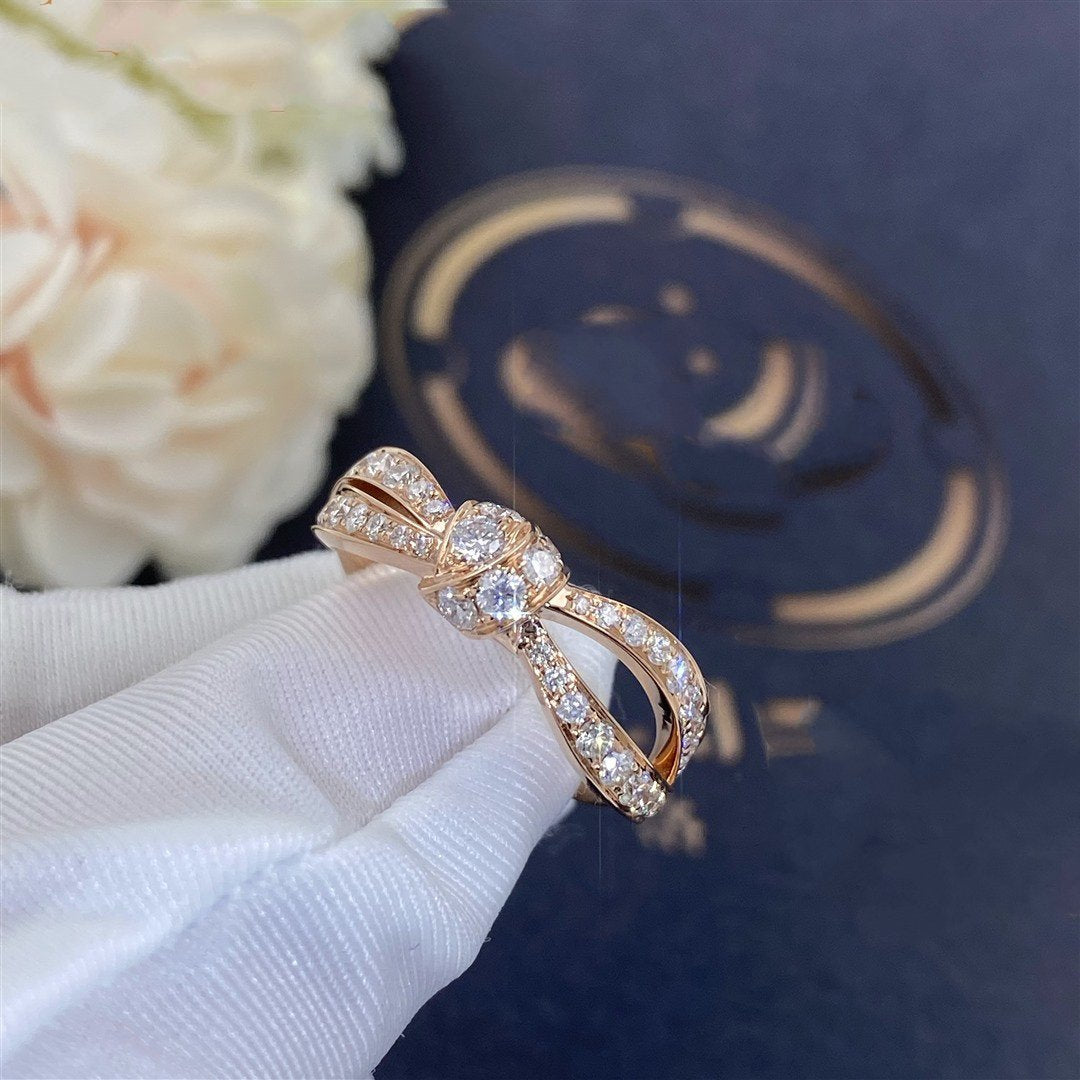 [Panda Jewelry]LIENS PINK GOLD DIAMOND RING