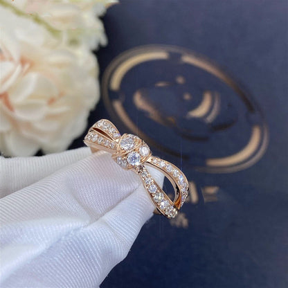 [Panda Jewelry]LIENS PINK GOLD DIAMOND RING