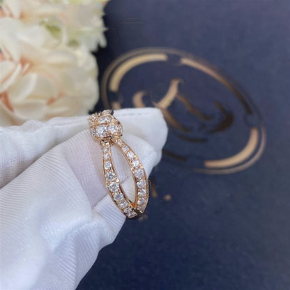 [Panda Jewelry]LIENS PINK GOLD DIAMOND RING