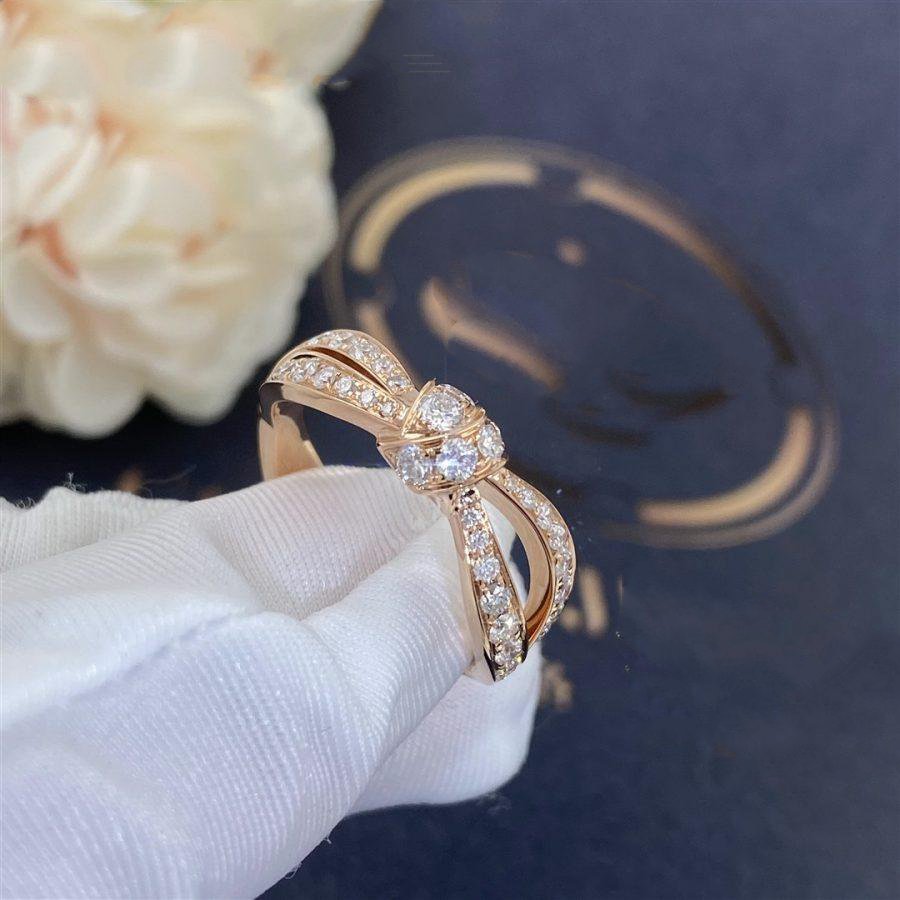 [Panda Jewelry]LIENS PINK GOLD DIAMOND RING