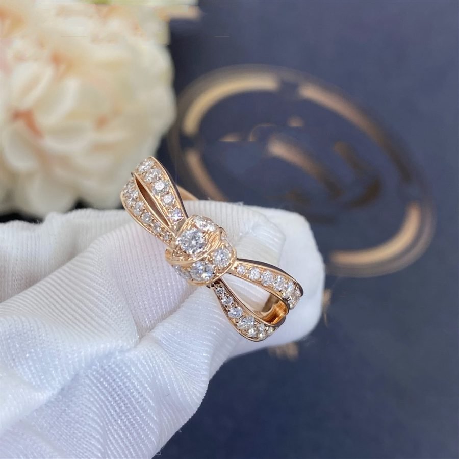 [Panda Jewelry]LIENS PINK GOLD DIAMOND RING