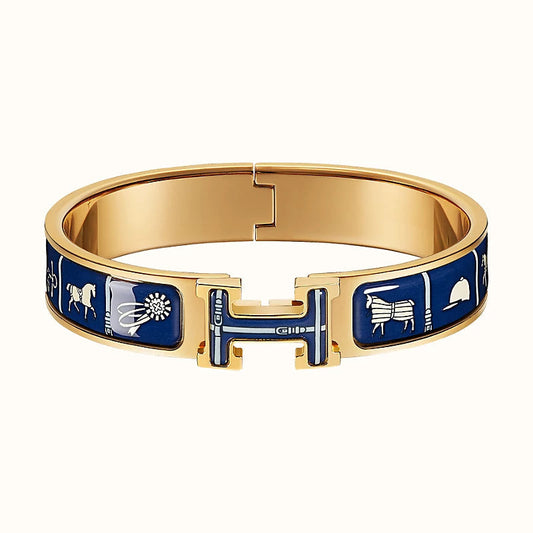 [Panda Jewelry]H COUVERTURES DARK BLUE BRACELET