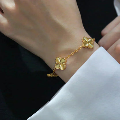 [Panda Jewelry] CLOVER 5 MOTIF LASER BRACELET COLLECTION