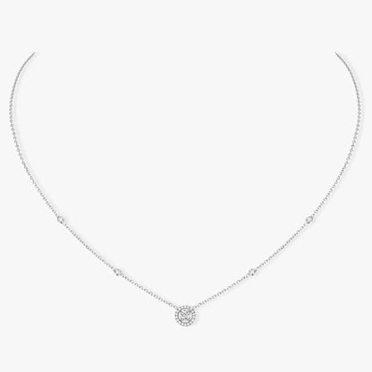 [Panda Jewelry]Diamond Necklace 0,20ct Brilliant Shape Joy