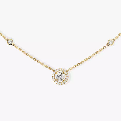 [Panda Jewelry]Diamond Necklace 0,20ct Brilliant Shape Joy