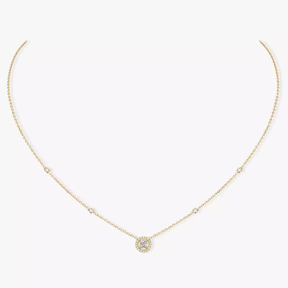 [Panda Jewelry]Diamond Necklace 0,20ct Brilliant Shape Joy