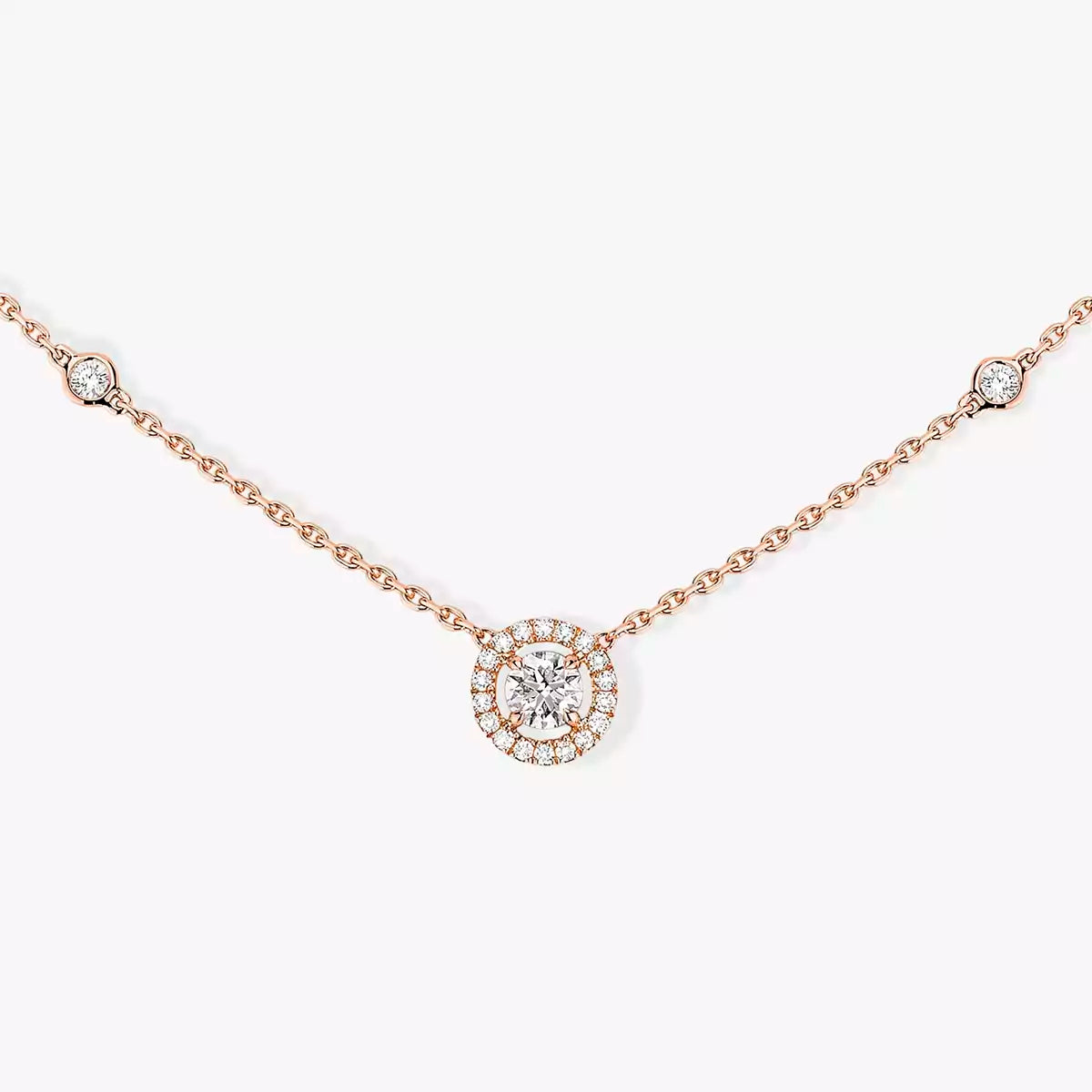 [Panda Jewelry]Diamond Necklace 0,20ct Brilliant Shape Joy