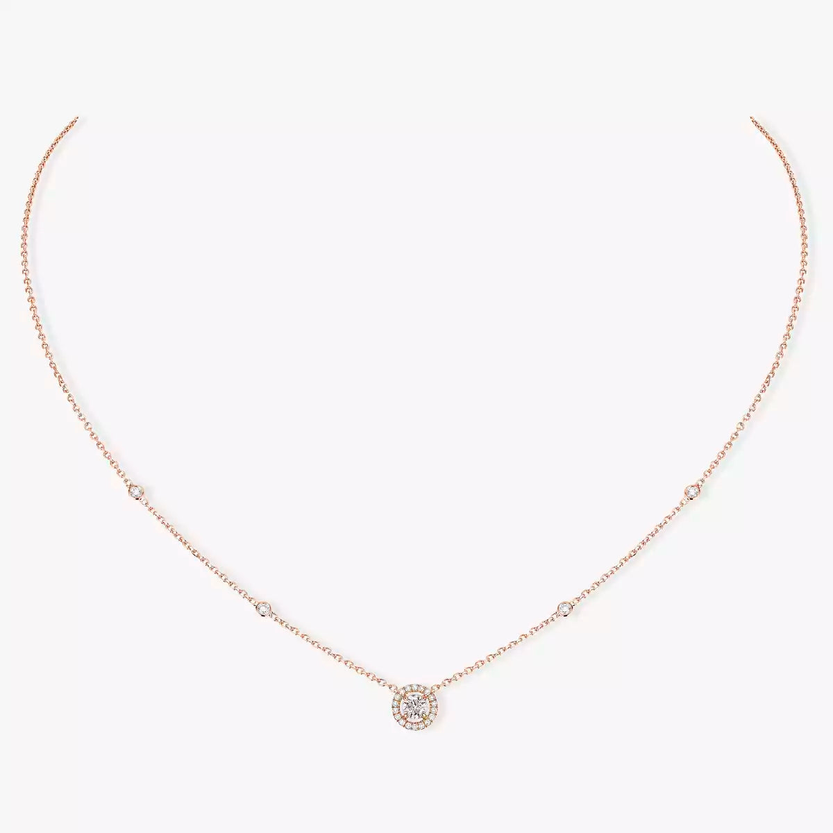 [Panda Jewelry]Diamond Necklace 0,20ct Brilliant Shape Joy