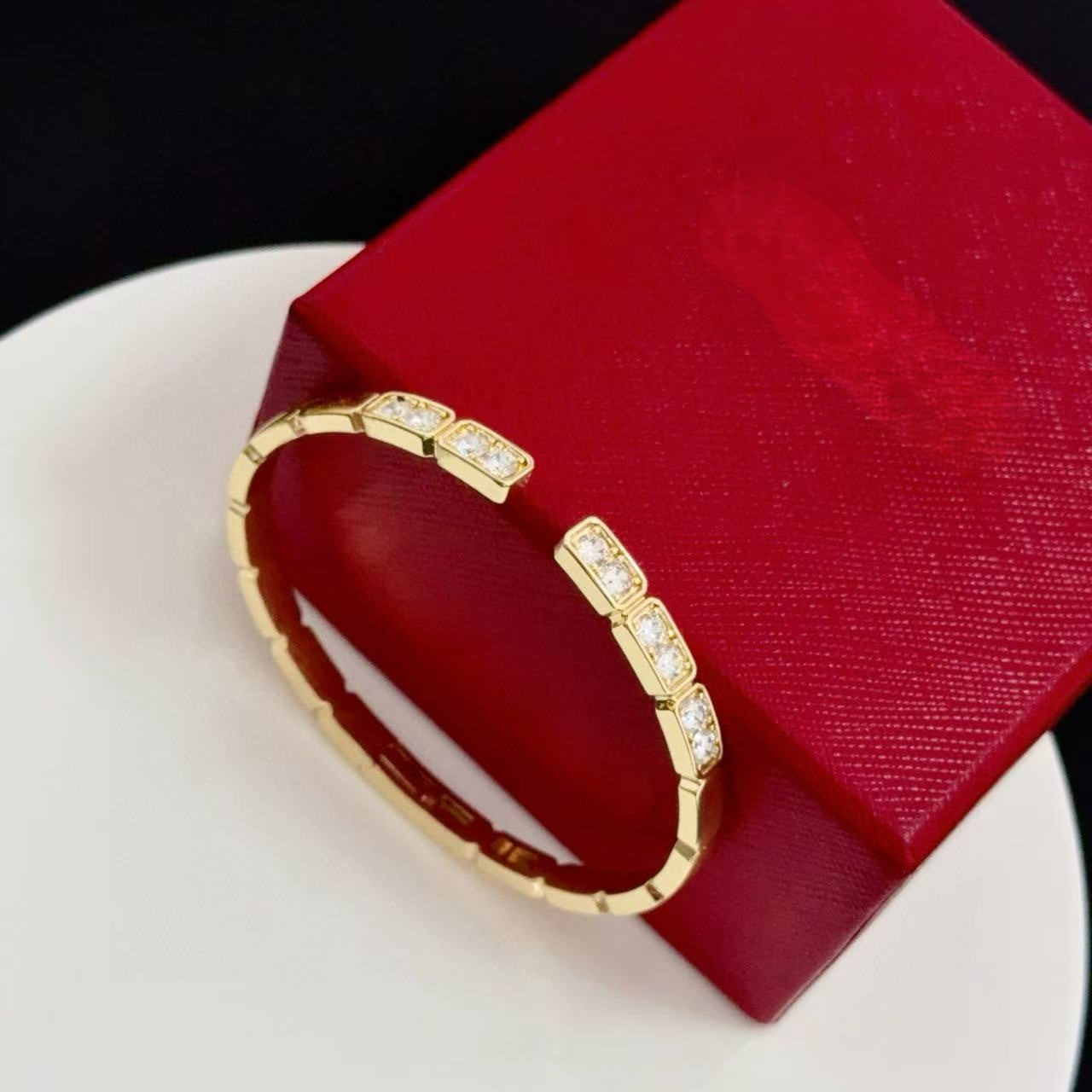 [Panda Jewelry jewelrys]LOVE DIAMOND OPEN  BRACELET