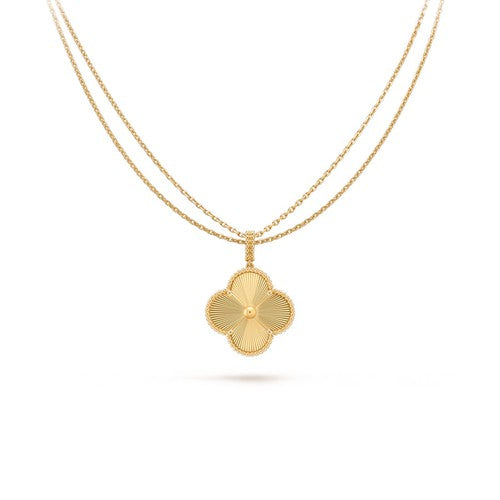 [Panda Jewelry]CLOVER 25MM PEDANT NECKLACE GOLD
