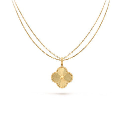 [Panda Jewelry]CLOVER 25MM PEDANT NECKLACE GOLD