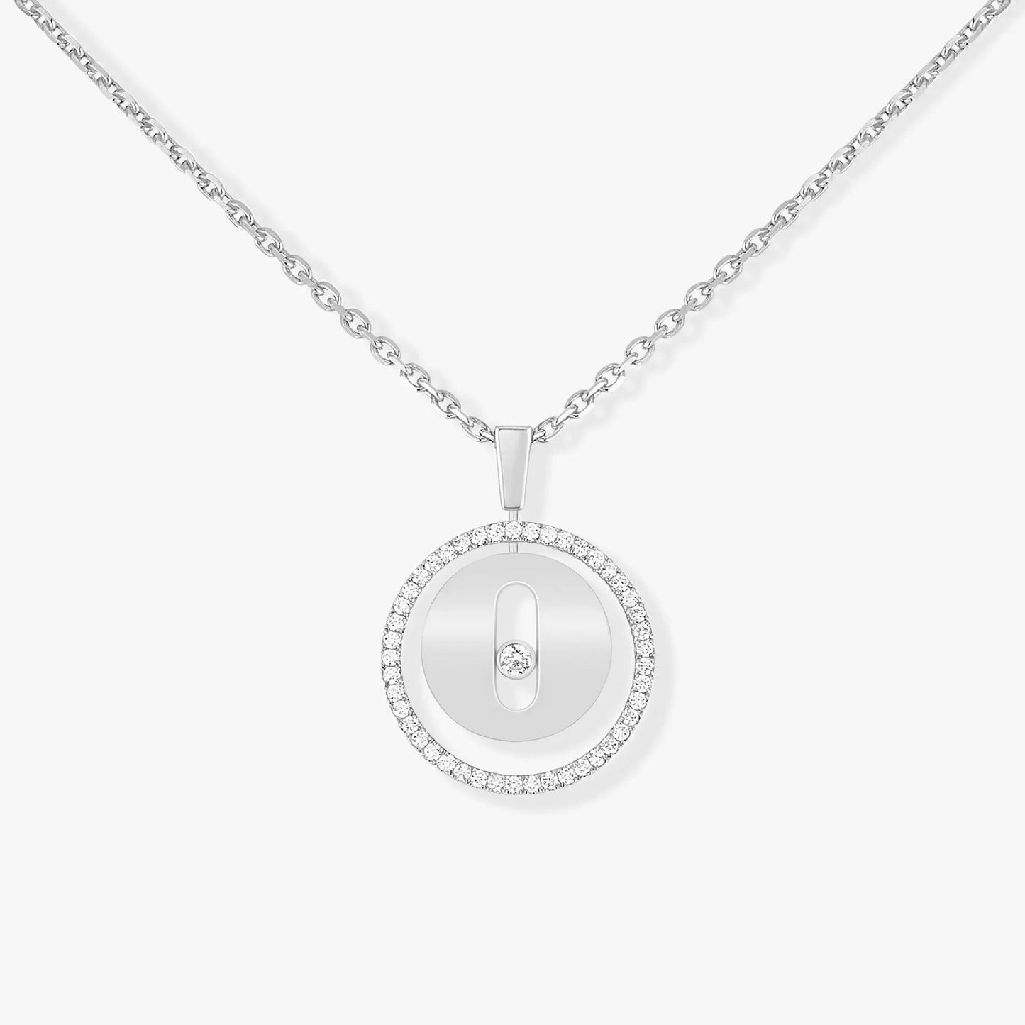 [Panda Jewelry]LUCKY MOVE PM NECKLACE SILVER DIAMOND