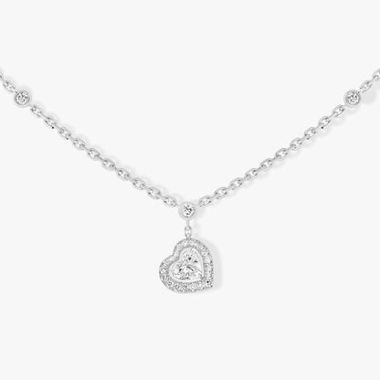 [Panda Jewelry]JOY HEART DIAMOND NECKLACE