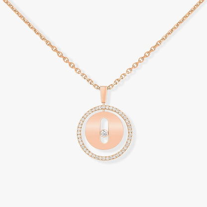 [Panda Jewelry]LUCKY MOVE PM NECKLACE PINK GOLD DIAMOND